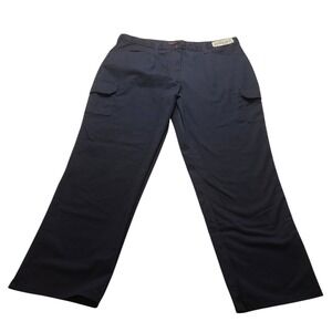 Cintas Cathy Fit Navy Blue Cargo Work Pants‎ Women's 16 RG 36x28 Straight Leg